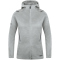 JAKO Challenge Kapuzenjacke Damen hellgrau meliert/anthra light 40