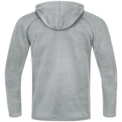 JAKO Challenge Kapuzenjacke hellgrau meliert/anthra light XL