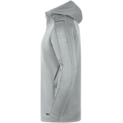 JAKO Challenge Kapuzenjacke hellgrau meliert/anthra light XXL