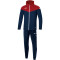 JAKO Champ 2.0 Trainingsanzug Polyester mit Kapuze marine/chili rot 128