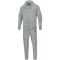 JAKO Base Jogginganzug mit Kapuze hellgrau meliert 128