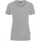 JAKO Organic T-Shirt Stretch Damen hellgrau meliert 34