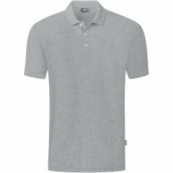 JAKO Organic Poloshirt hellgrau meliert 116