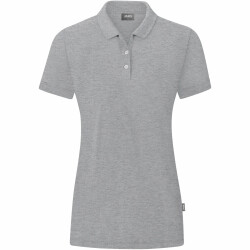 JAKO Organic Poloshirt Damen hellgrau meliert 34