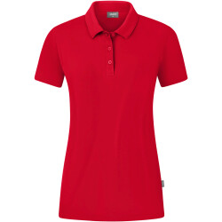 JAKO Organic Poloshirt Stretch Damen rot 34