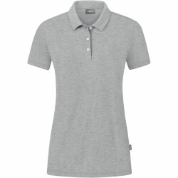 JAKO Organic Poloshirt Stretch Damen hellgrau meliert 34