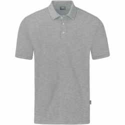 JAKO Organic Poloshirt Stretch hellgrau meliert L