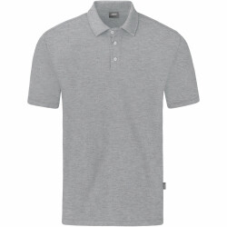 JAKO Organic Poloshirt Stretch hellgrau meliert S