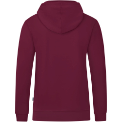 JAKO Organic Kapuzenjacke maroon M