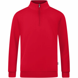 JAKO Organic Sweatshirt mit 1/4-Reißverschluss rot 3XL