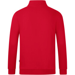 JAKO Organic Sweatshirt mit 1/4-Reißverschluss rot 3XL