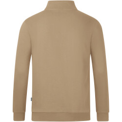 JAKO Organic Sweatshirt mit 1/4-Reißverschluss sand...