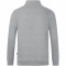 JAKO Organic Sweatshirt mit 1/4-Rei&szlig;verschluss hellgrau meliert S