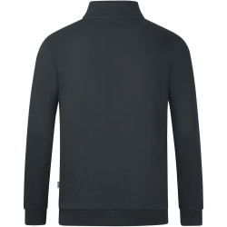 JAKO Organic Sweatshirt mit 1/4-Rei&szlig;verschluss anthrazit S