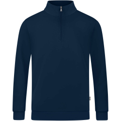JAKO Organic Sweatshirt mit 1/4-Rei&szlig;verschluss marine S