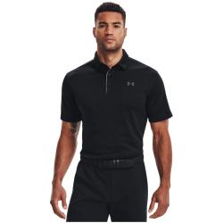 UNDER ARMOUR Tech Poloshirt Herren 001 - black/graphite/graphite M