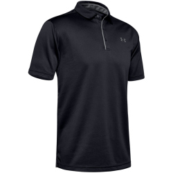 UNDER ARMOUR Tech Poloshirt Herren 001 - black/graphite/graphite S
