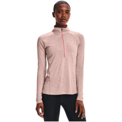 UNDER ARMOUR Tech 1/2-Zip langarm Sweatshirt Damen pink...