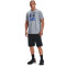 UNDER ARMOUR GL Foundation T-Shirt Herren 036 - steel light heather/versa blue/american blue L