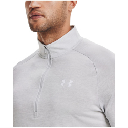 UNDER ARMOUR Tech 2.0 Sweatshirt mit 1/2-Zip 014 - halo gray/white M
