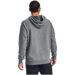 UNDER ARMOUR Rival Fleece Big Logo Hoodie Herren 012 - pitch gray light heather/black XL