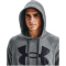 UNDER ARMOUR Rival Fleece Big Logo Hoodie Herren 012 - pitch gray light heather/black XL