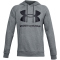UNDER ARMOUR Rival Fleece Big Logo Hoodie Herren 012 - pitch gray light heather/black XXL