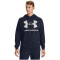 UNDER ARMOUR Rival Fleece Big Logo Hoodie Herren 410 - midnight navy/onyx white XL
