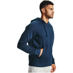 UNDER ARMOUR Rival Fleece Kapuzenjacke Herren 408 - academy/onyx white M
