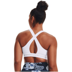 UNDER ARMOUR Armour Mid Crossback Sport-BH Damen 100 - white/white/halo gray L