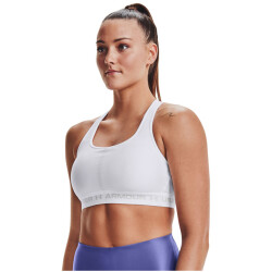 UNDER ARMOUR Armour Mid Crossback Sport-BH Damen 100 - white/white/halo gray L