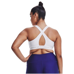 UNDER ARMOUR Armour Mid Crossback Sport-BH Damen 100 - white/white/halo gray L