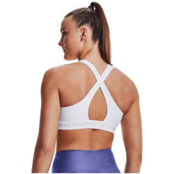 UNDER ARMOUR Armour Mid Crossback Sport-BH Damen 100 - white/white/halo gray XS