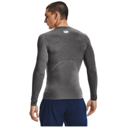 UNDER ARMOUR HeatGear Armour langarm Funktionsshirt Herren 090 - carbon heather/black XXL