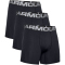 3er Pack UNDER ARMOUR Charged Baumwoll-Boxerjock 002 - black/black/black M