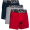 3er Pack UNDER ARMOUR Charged Baumwoll-Boxerjock 600 - red/academy/mod gray medium heather S