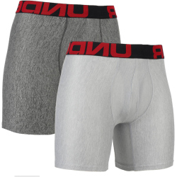 2er Pack UNDER ARMOUR Tech Boxerjock 011 - mod gray light heather/jet gray light heather S