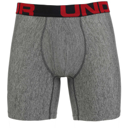 2er Pack UNDER ARMOUR Tech Boxerjock 011 - mod gray light heather/jet gray light heather S