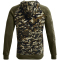UNDER ARMOUR Rival Fleece Camouflage Script Hoodie marine od green/onyx white S
