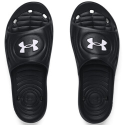 UNDER ARMOUR Locker IV Badelatschen Herren 001 - black/black/white 44