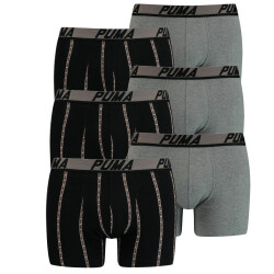 6er Pack PUMA Logo Stripe Boxershorts black/combo S
