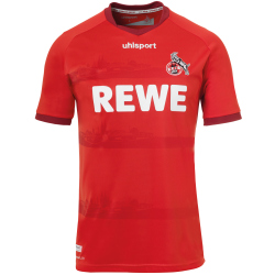 uhlsport 1. FC K&ouml;ln Ausw&auml;rtstrikot mit Spielerdruck 2020/21 rot Bornauw 33 XXL