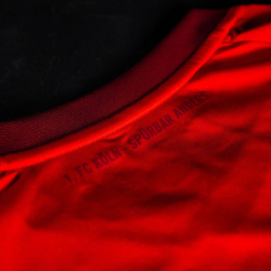 uhlsport 1. FC K&ouml;ln Ausw&auml;rtstrikot mit Spielerdruck 2020/21 rot Horn 23 XXL