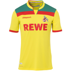 uhlsport 1. FC K&ouml;ln Ausweichtrikot mit Spielerdruck 2020/21 gelb Bornauw 33 164