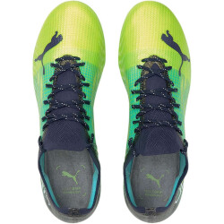 PUMA Ultra 1.3 MG Multi-Ground Fußballschuhe green glare/elektro aqua 47