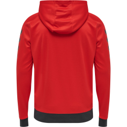 hummel Action Polyester Kapuzenjacke flame scarlet/ebony M