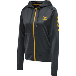 hummel Action Polyester Kapuzenjacke Damen ebony/tawny...
