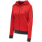 hummel Action Polyester Kapuzenjacke Damen flame scarlet/ebony M