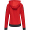hummel Action Polyester Kapuzenjacke Damen flame scarlet/ebony XS