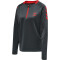 hummel Action Polyester 1/2-Zip Trainings-Top Damen ebony/flame scarlet XXL